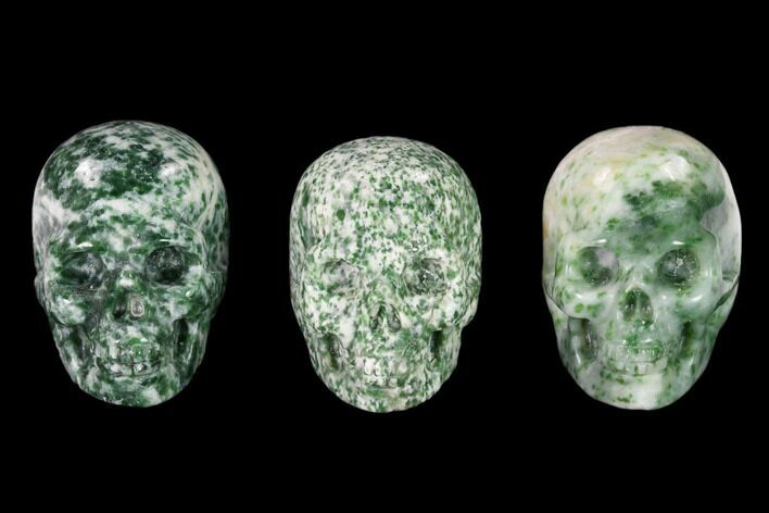 1.5" Polished Hamine Jasper Crystal Skulls - Photo 1